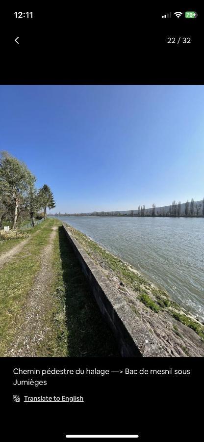 Petite Maison Chaleureuse Des Boucles De La Seine Le Mesnil-sous-Jumièges Exteriör bild